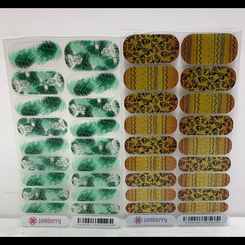 Lion king Jamberry Two full Sheets & Prep kit New